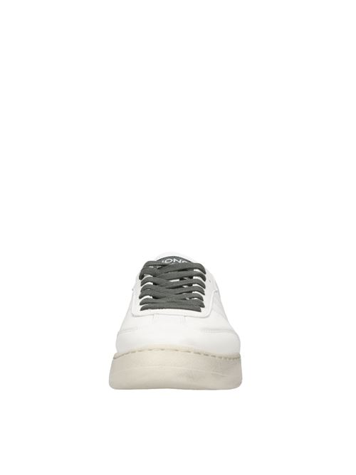 Sneakers in pelle MONO WAY | JIHA UOMO PELLEBIANCO-VERDE